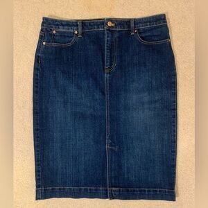Talbots Women’s Size 12 Denim Skirt